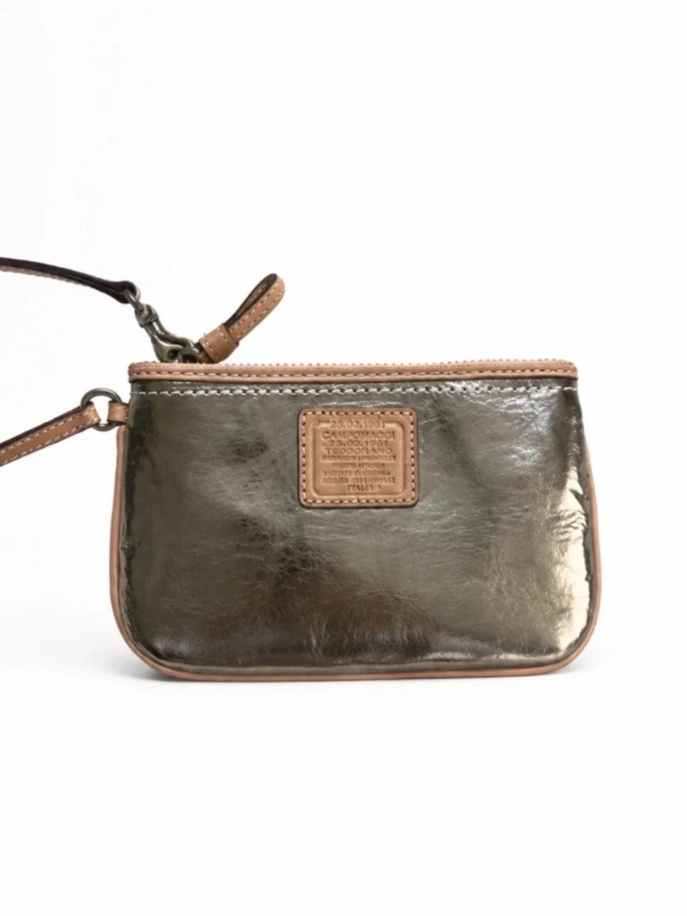 Coach | Metallic Silver Wristlet